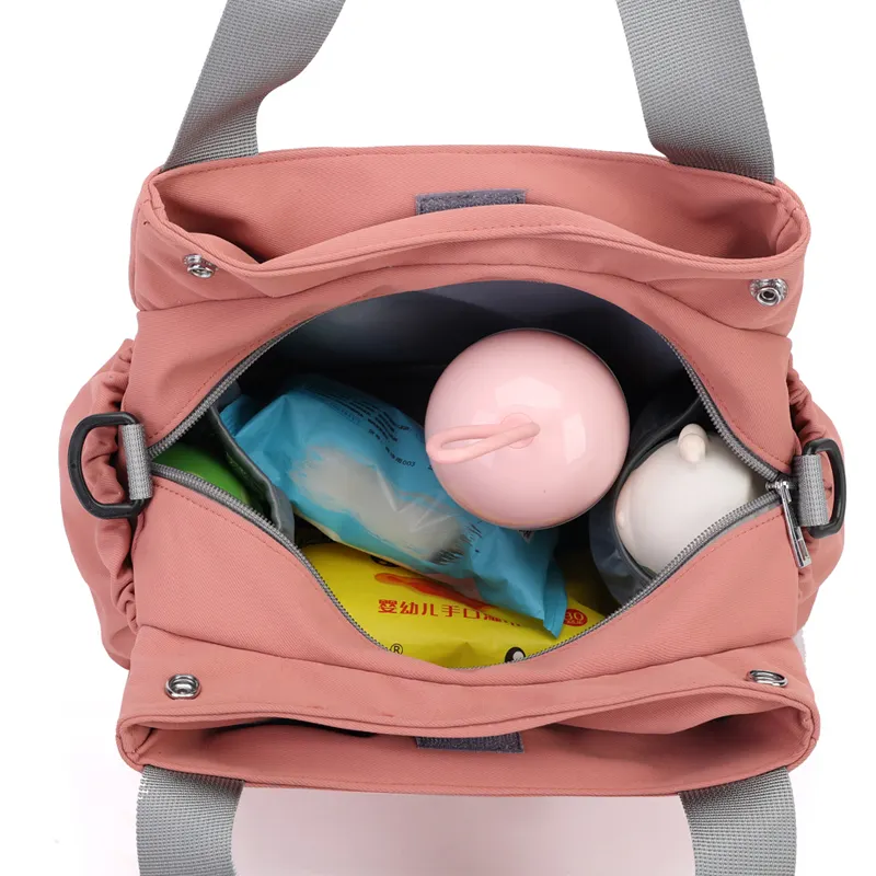Mochila maternal celeste