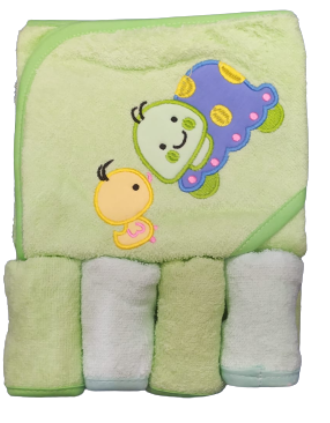 Toallas infantiles + 4 babitas