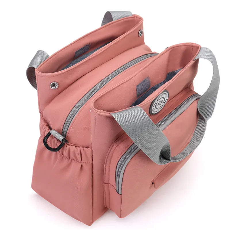 Mochila maternal celeste